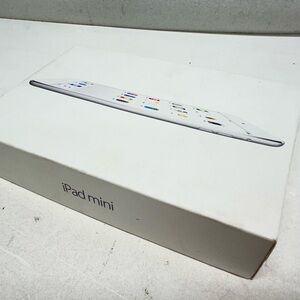 BOX ONLY Apple iPad Mini 2 Silver 32Gb w/papers & stickers